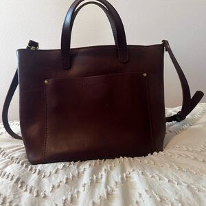 Portland Leather Cognac Crossbody Bag
